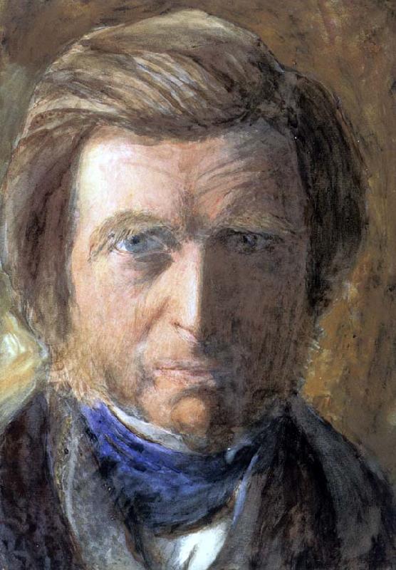 John Ruskin Self-Portrait in a Blue Neckcloth oil painting picture